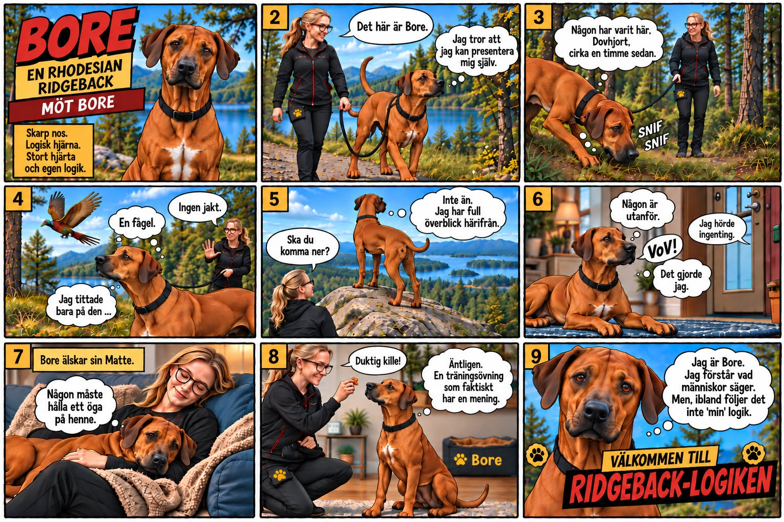 Bore, en Rhodesian Ridgeback